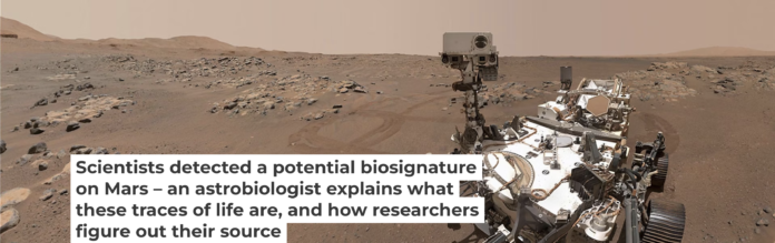 NASA’s Perseverance rover explores Mars’ Jezero Crater. NASA/JPL-Caltech/MSSS, CC BY-NC NASA’s Perseverance rover explores Mars’ Jezero Crater. NASA/JPL-Caltech/MSSS, CC BY-NC